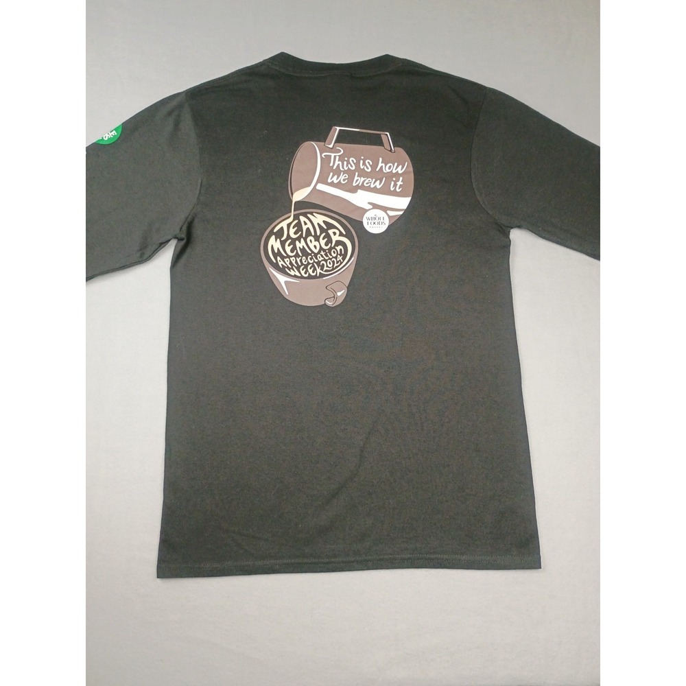 Whole Foods Market Team Member Appreciation 2024 Long Sleeve Shirt Black Small